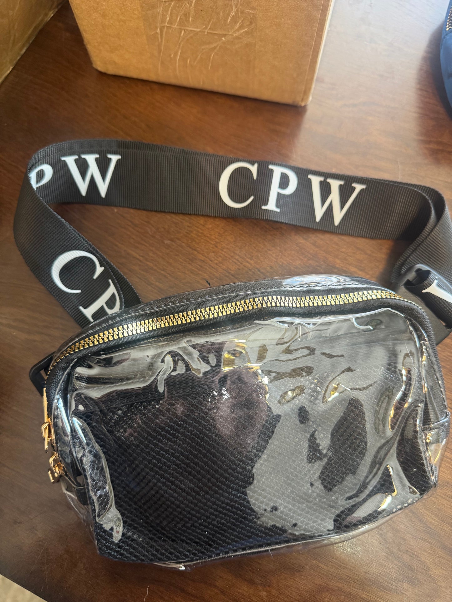 Clear crossbody bag