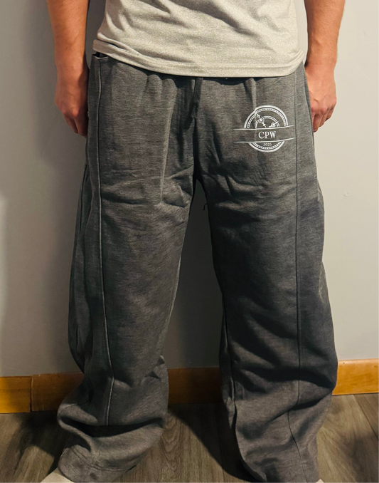 Dark grey baggy sweater pants